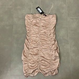 Champagne Diamanté Dress